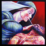 christian oil painting